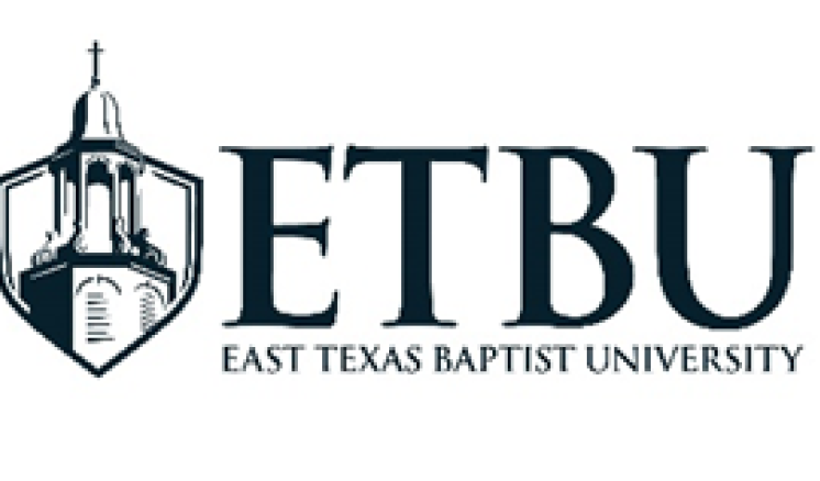 A graphic featuring the logo of East Texas Baptist University